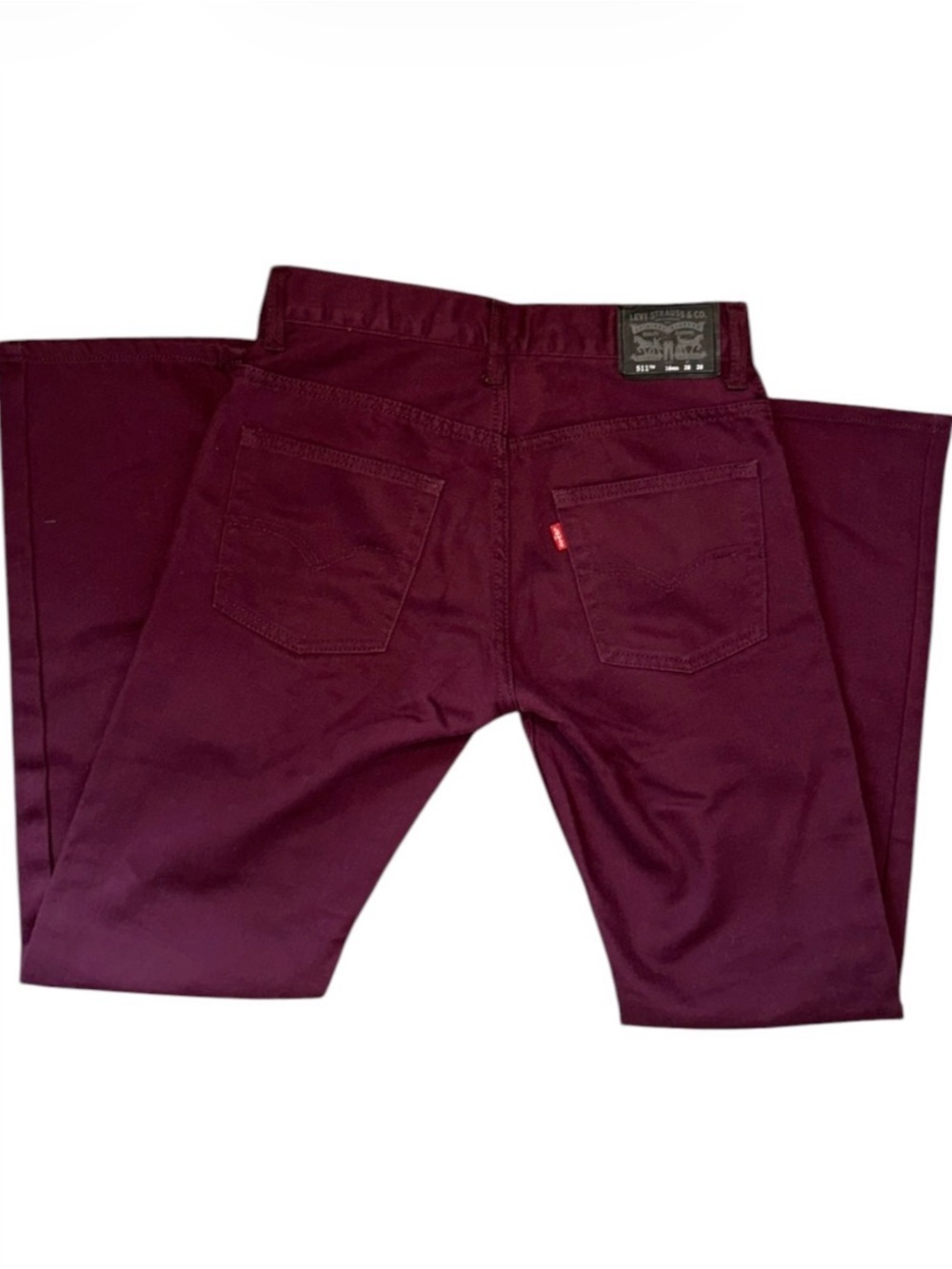 Boys Levi’s 511 Slim Straight Jeans in Deep Burgundy